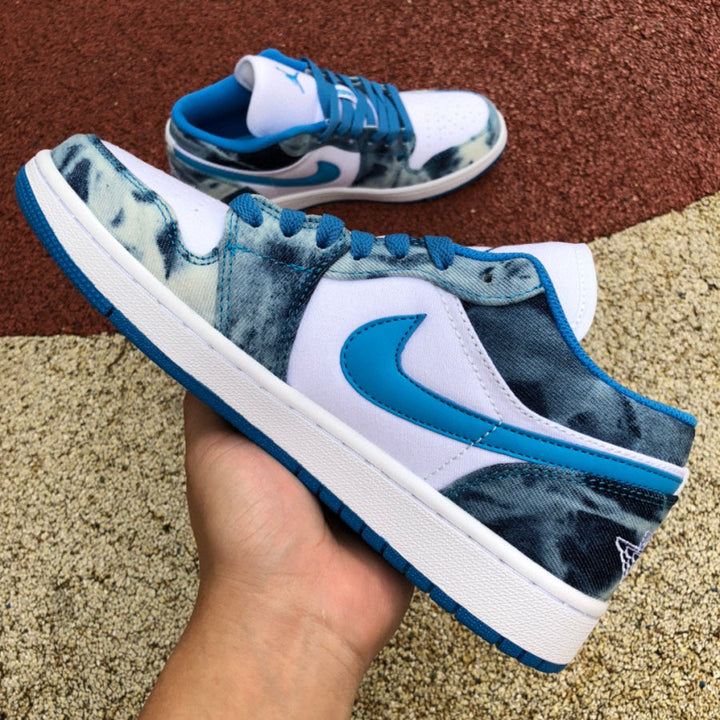 Air Jordan 1 Low AJ1 white and blue