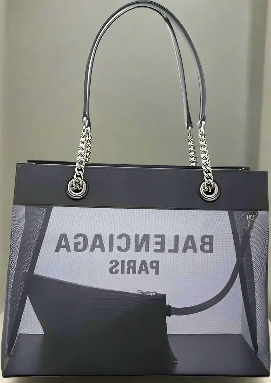 Balenciaga Duty Free leather graphic print Shopper Bag