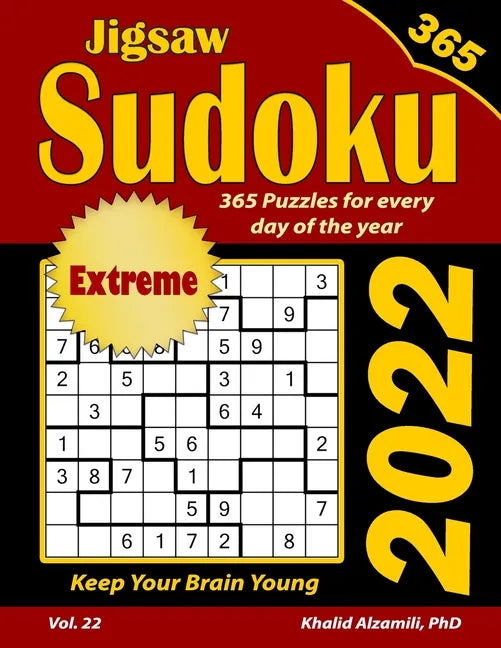 2022 Jigsaw Sudoku: 365 Extreme Puzzles for Every Day of the Year: Keep Your Brain Young - Paperback