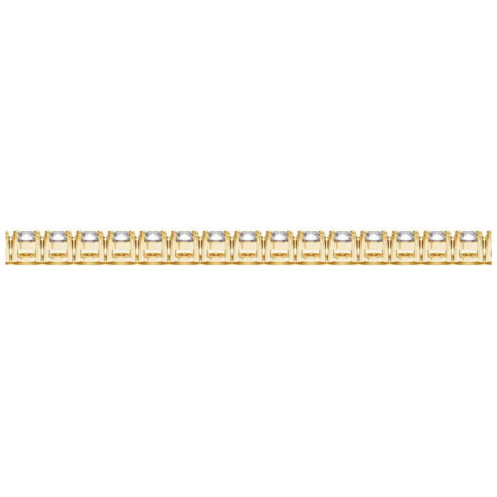 Lab Grown Round Diamond Tennis Bracelet in 14k Yellow Gold (8 cctw F/G  VS2/SI1)
