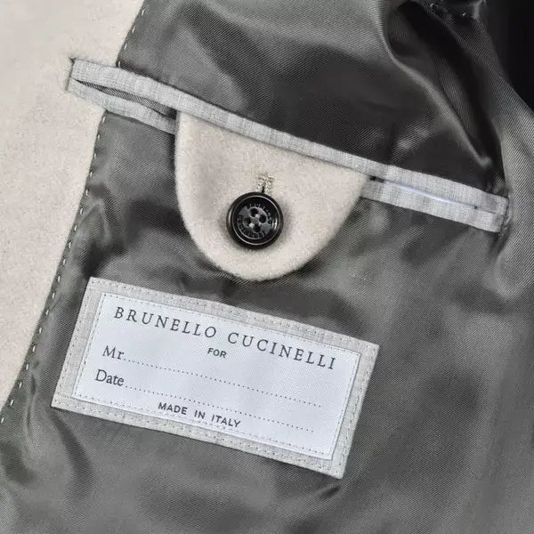 Brunello Cucinelli men's Beige Cashmere Coat