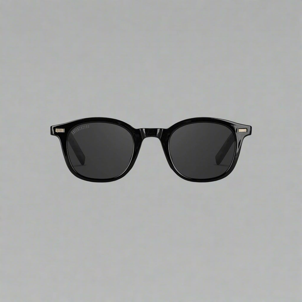 Black stylish Italian designed affordable sunglasses with UV protection.