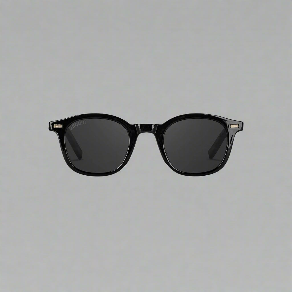 Black stylish Italian designed affordable sunglasses with UV protection.