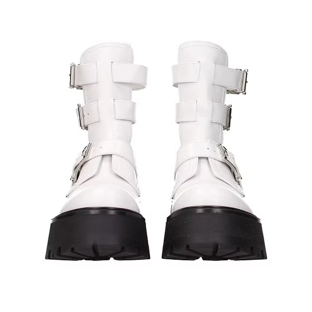 Alexander Mcqueen Leather Ankle Boots Women
