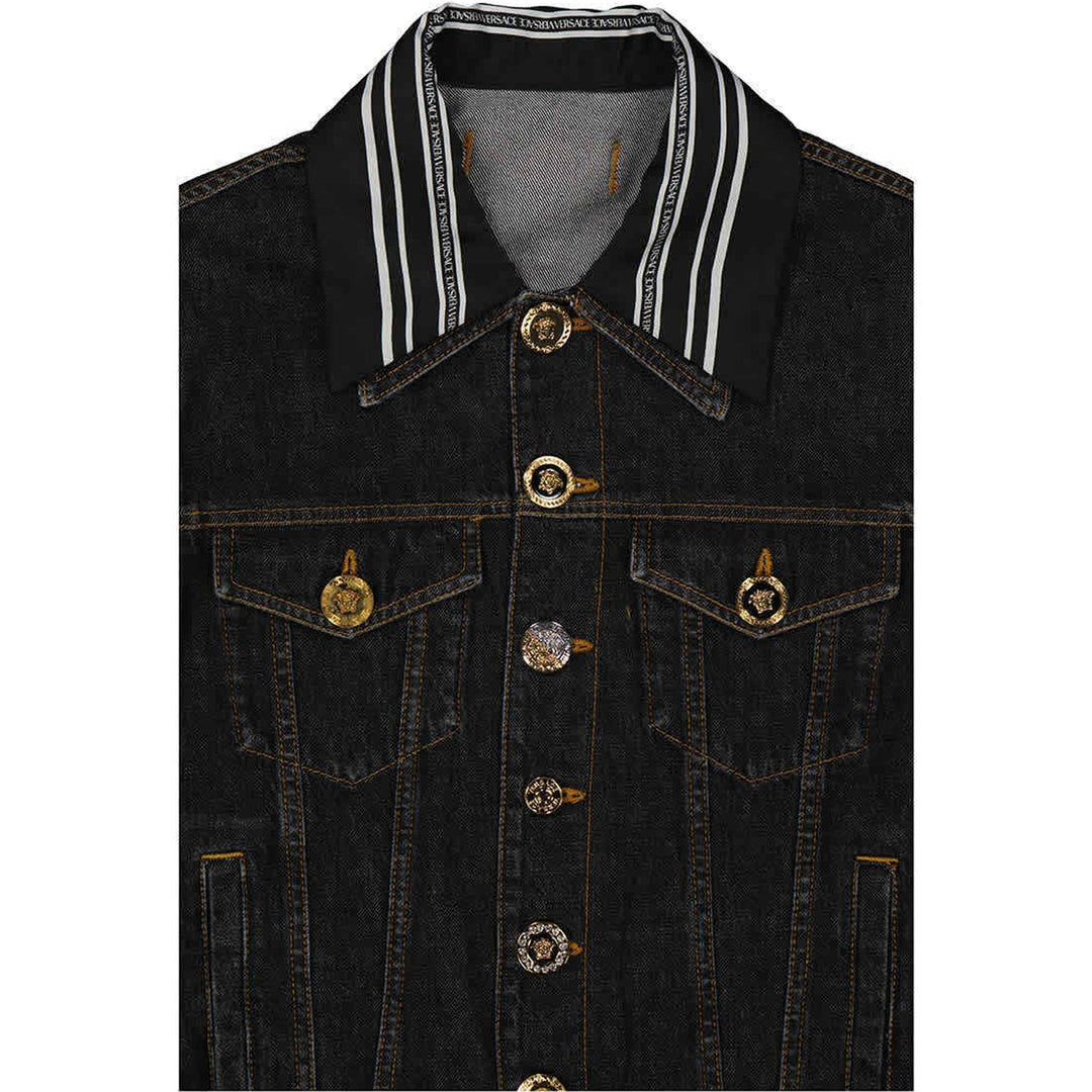 Versace Medusa Motif Denim Jacket Men