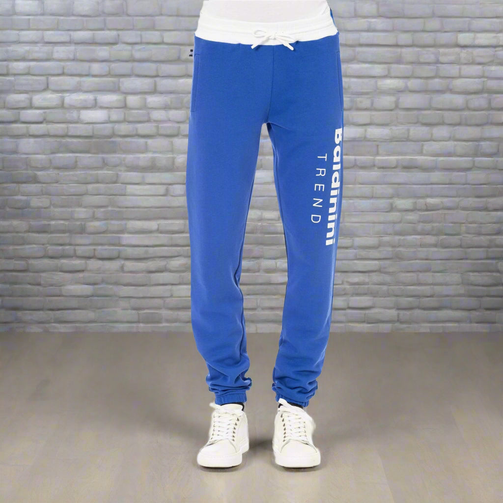 Baldinini Trend men's royal blue Tracksuit pants
