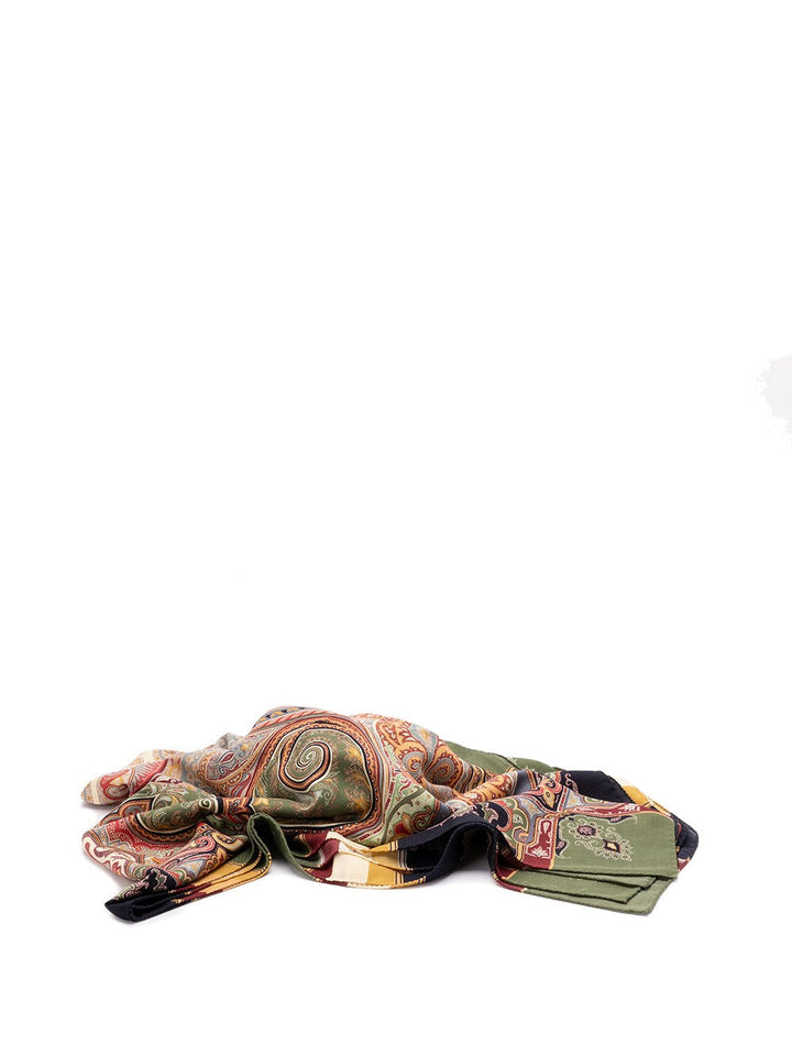 Etro Women Wool And Silk Shawl With Print