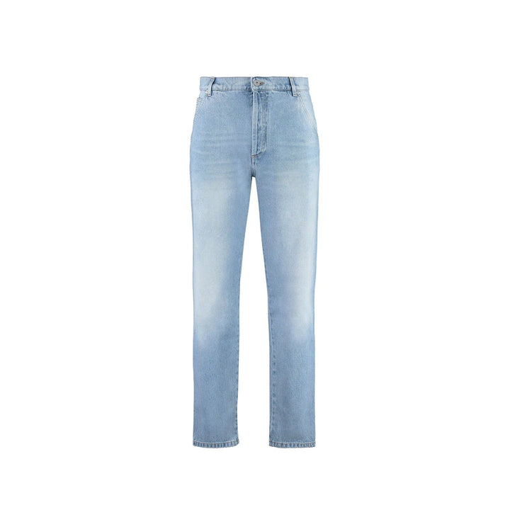 Balmain Cropped Straight Jeans Men