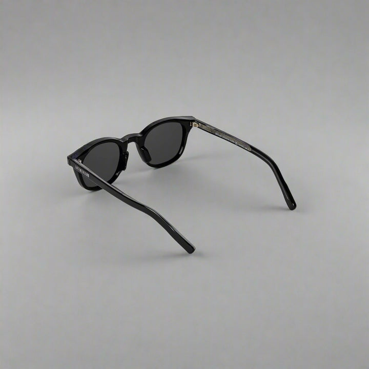 Black stylish Italian designed affordable sunglasses with UV protection.