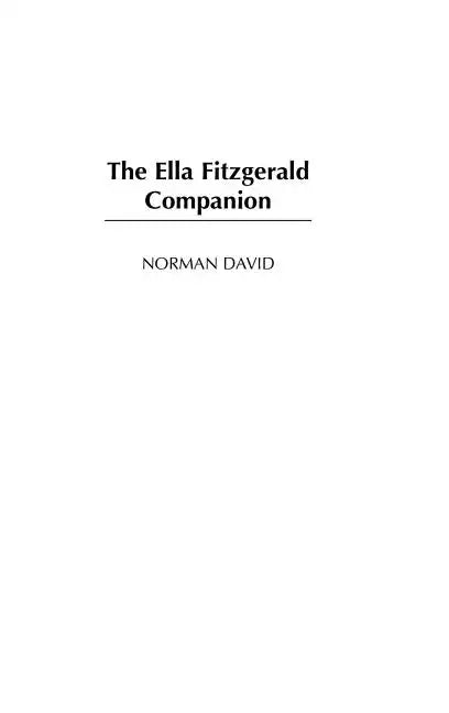 The Ella Fitzgerald Companion - Hardcover