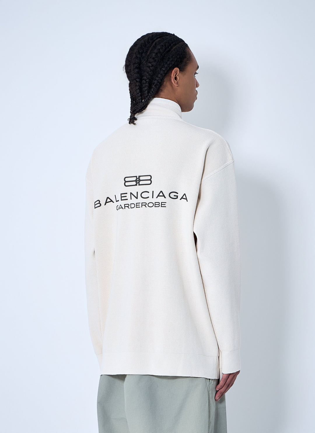Balenciaga Men Interwined Zip-Up Sweater