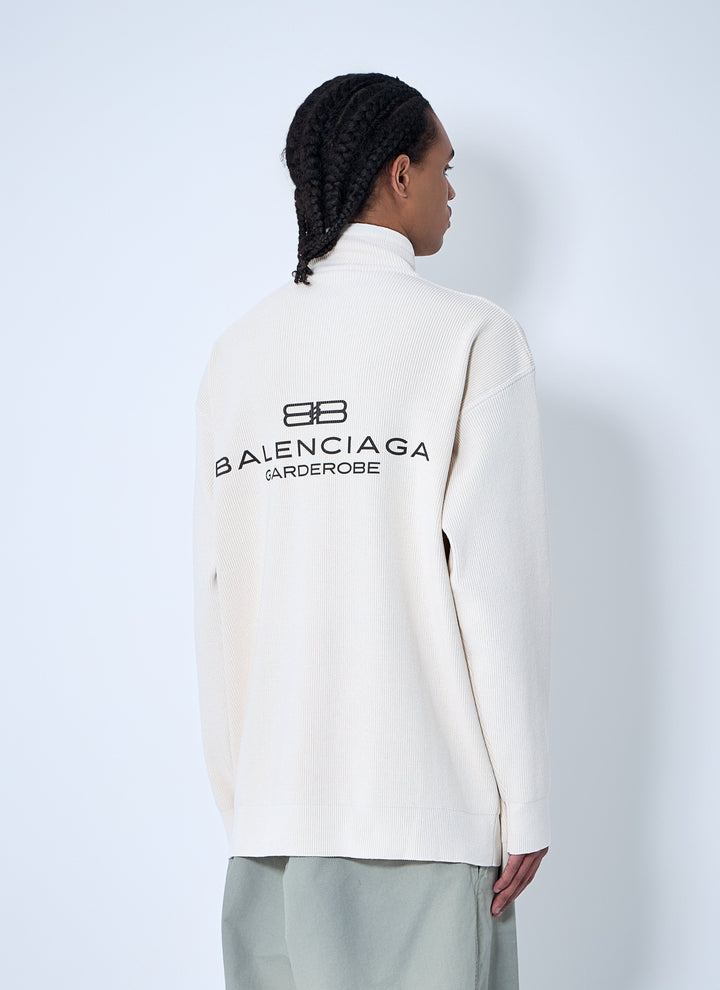 Balenciaga Men Interwined Zip-Up Sweater