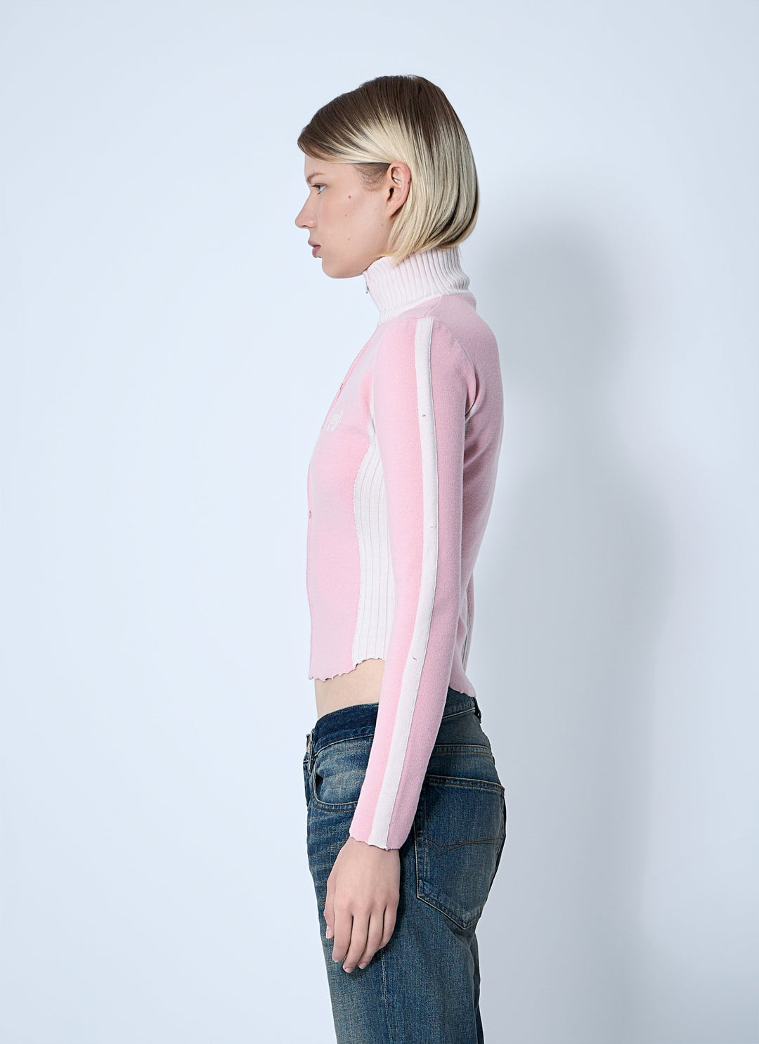 Balenciaga Women Zip-Up Human Being Hooded Sweatshirt