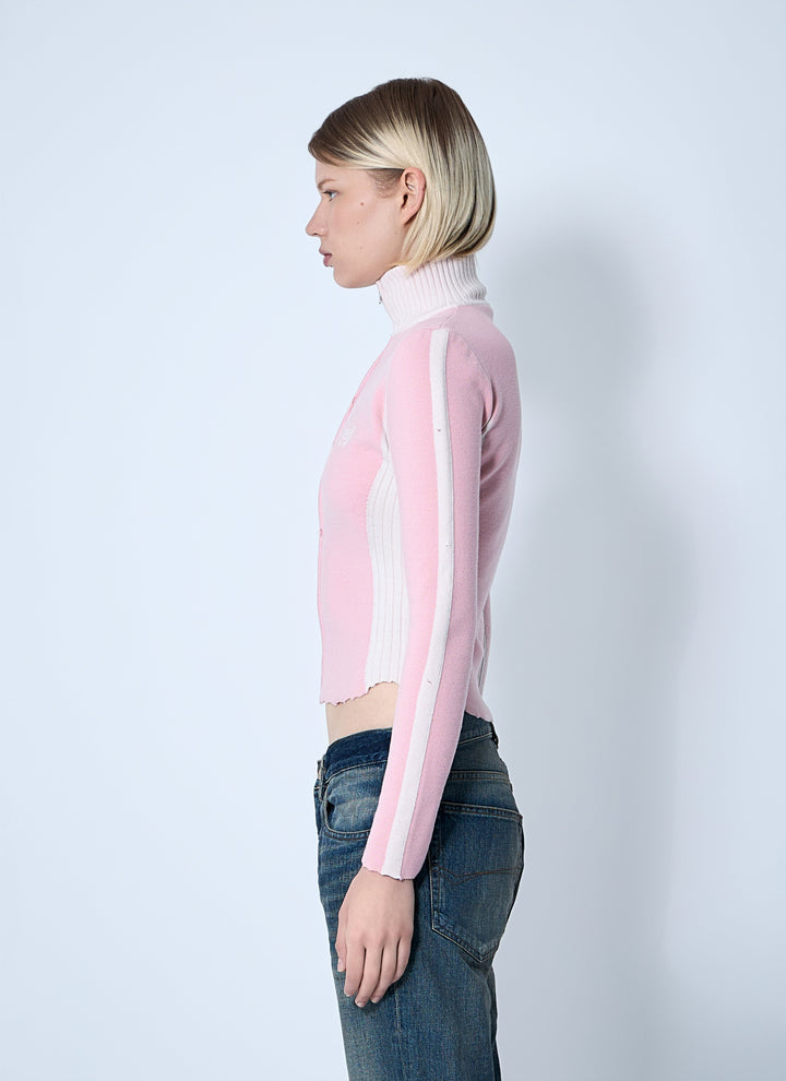 Balenciaga Women Zip-Up Human Being Hooded Sweatshirt