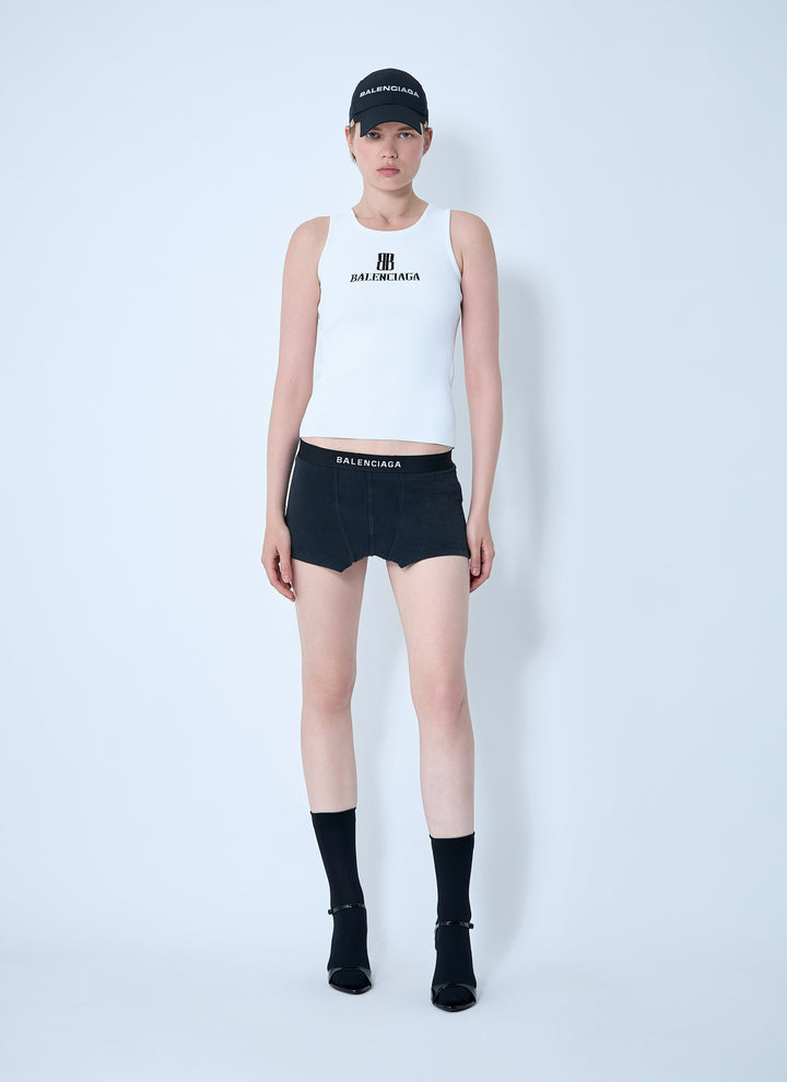 Balenciaga Women Cut-Off Brief Mini Skirt