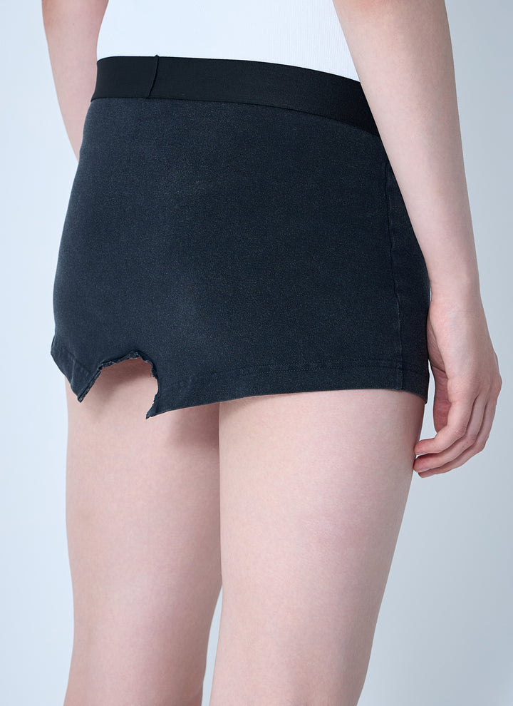 Balenciaga Women Cut-Off Brief Mini Skirt