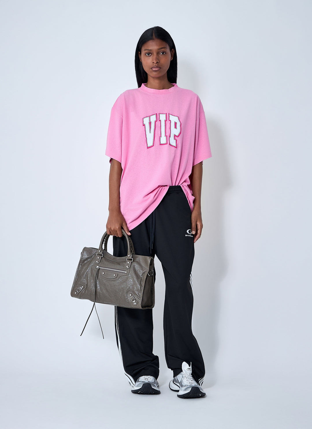 Balenciaga Women Logo Motif T-Shirt