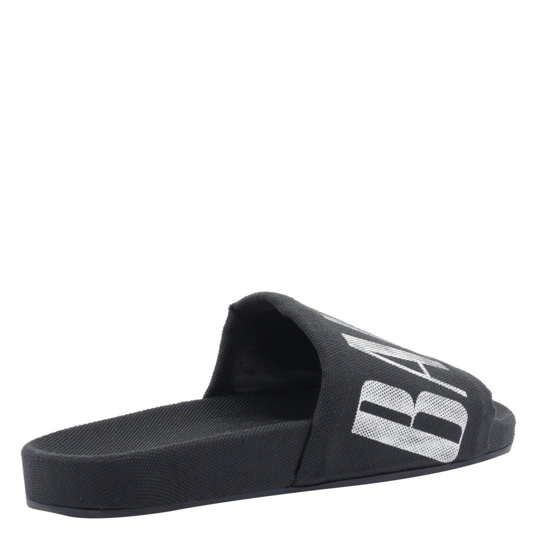 Balenciaga Men Balenciaga Logo Slide Sandals