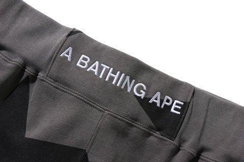 Bape Sta Pattern Wide Fit Sweat Shorts Black