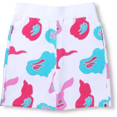 Bape Store Miami 2nd Anniversary Sweat Shorts White / Pink