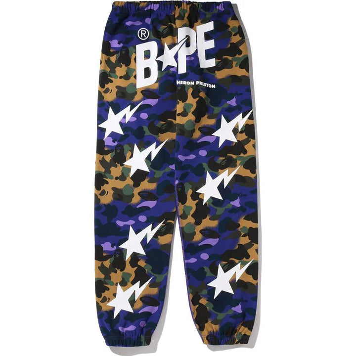 Bape x Heron Preston Mix 1st Camo Sweat Pants