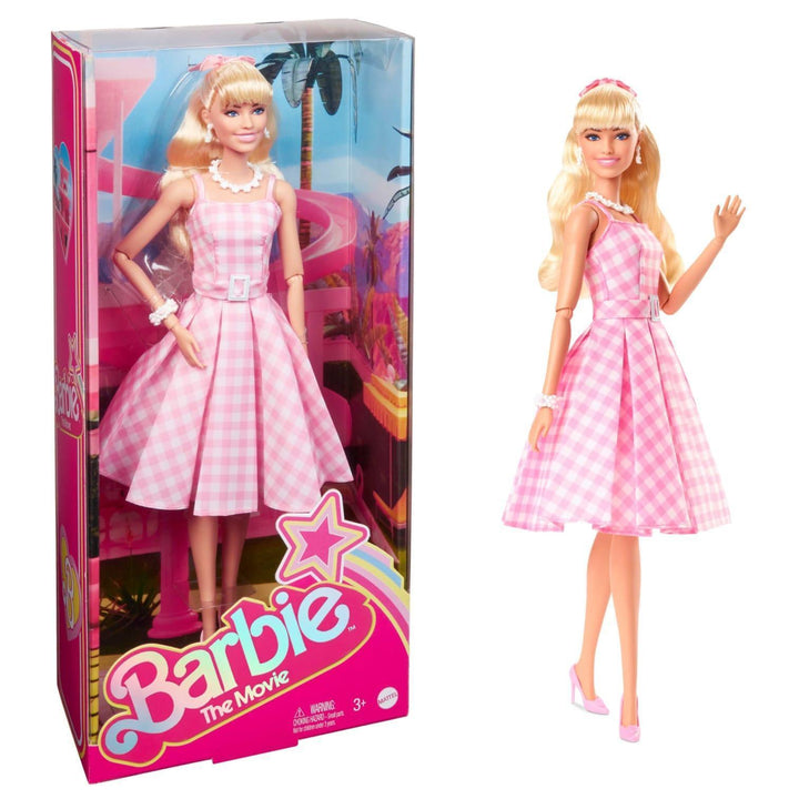 Barbie the Movie Collectible Doll, Margot Robbie As Barbie In Pink Gingham Dress