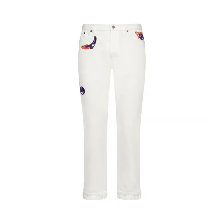 Dior Kennyscharf Patches Jeans Men
