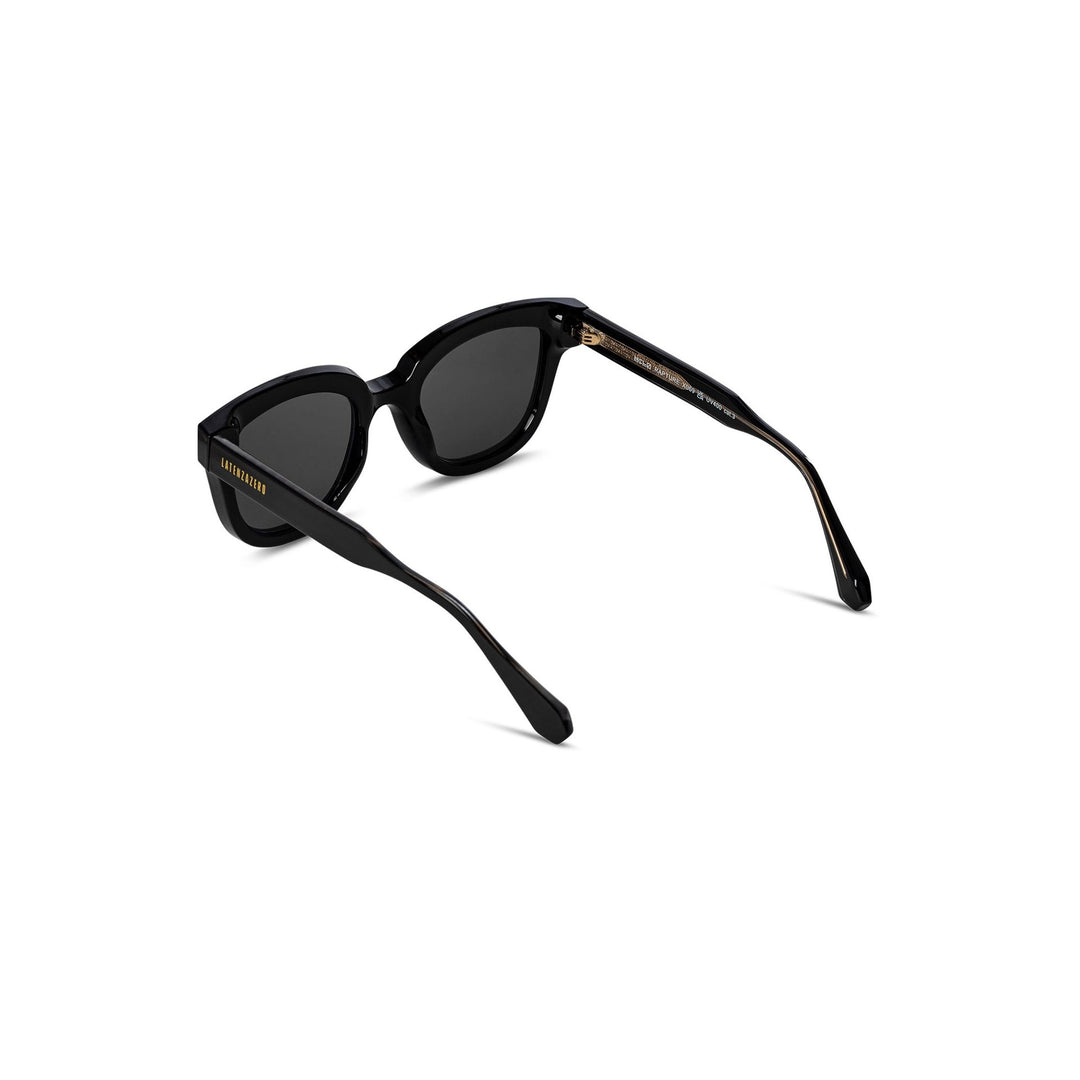 Black stylish Italian designed affordable sunglasses with UV protection.