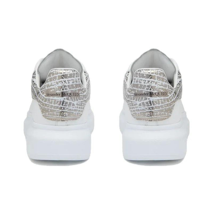 Alexander McQueen Oversized White Silver Croc