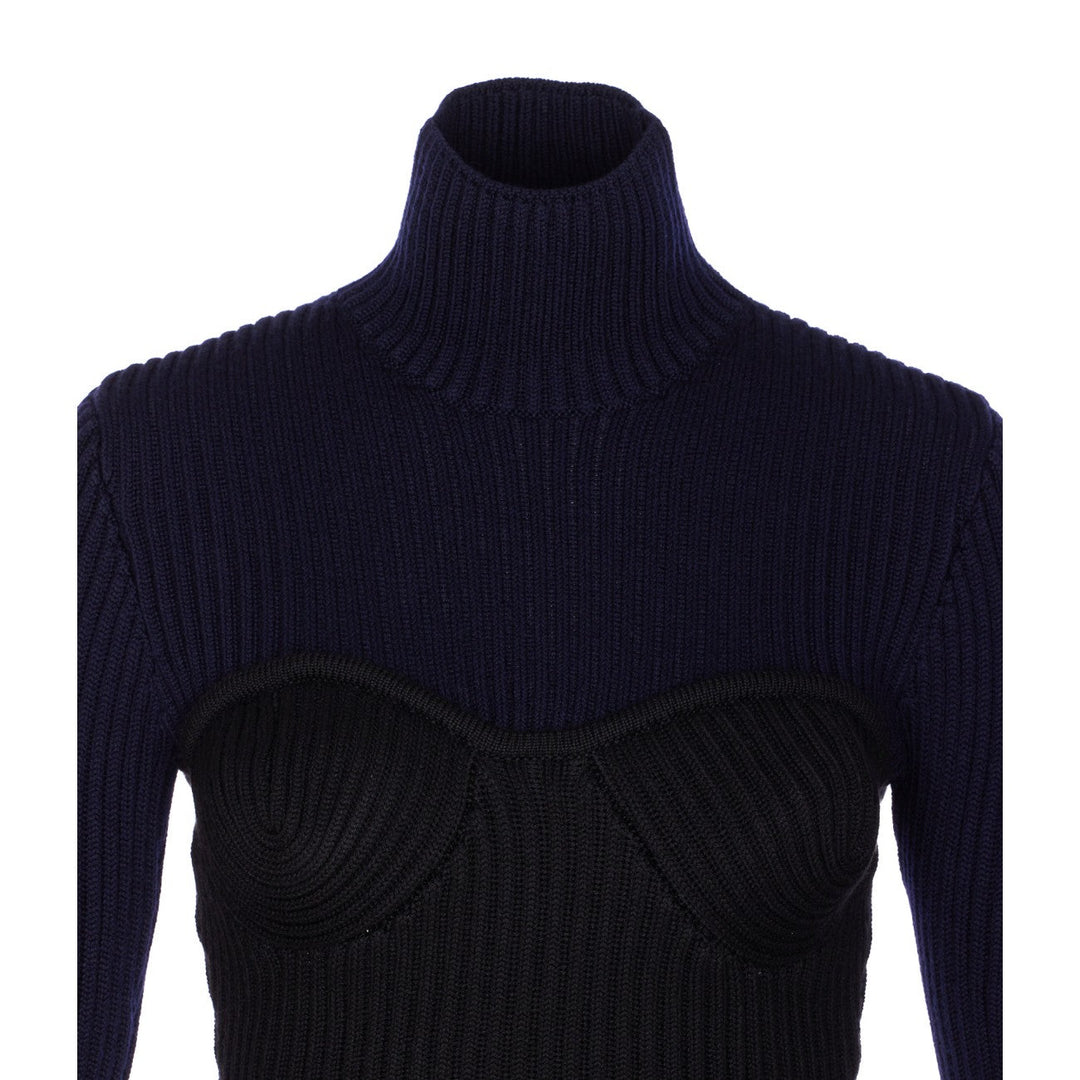 Jean Paul Gaultier Women Bicolor Stretch Sweater