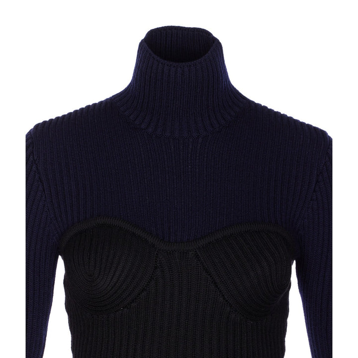 Jean Paul Gaultier Women Bicolor Stretch Sweater