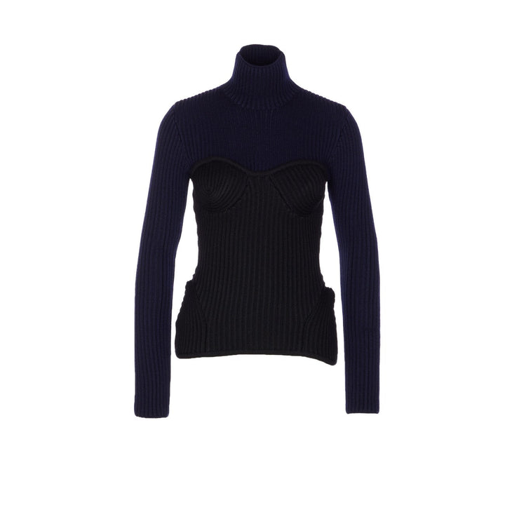 Jean Paul Gaultier Women Bicolor Stretch Sweater