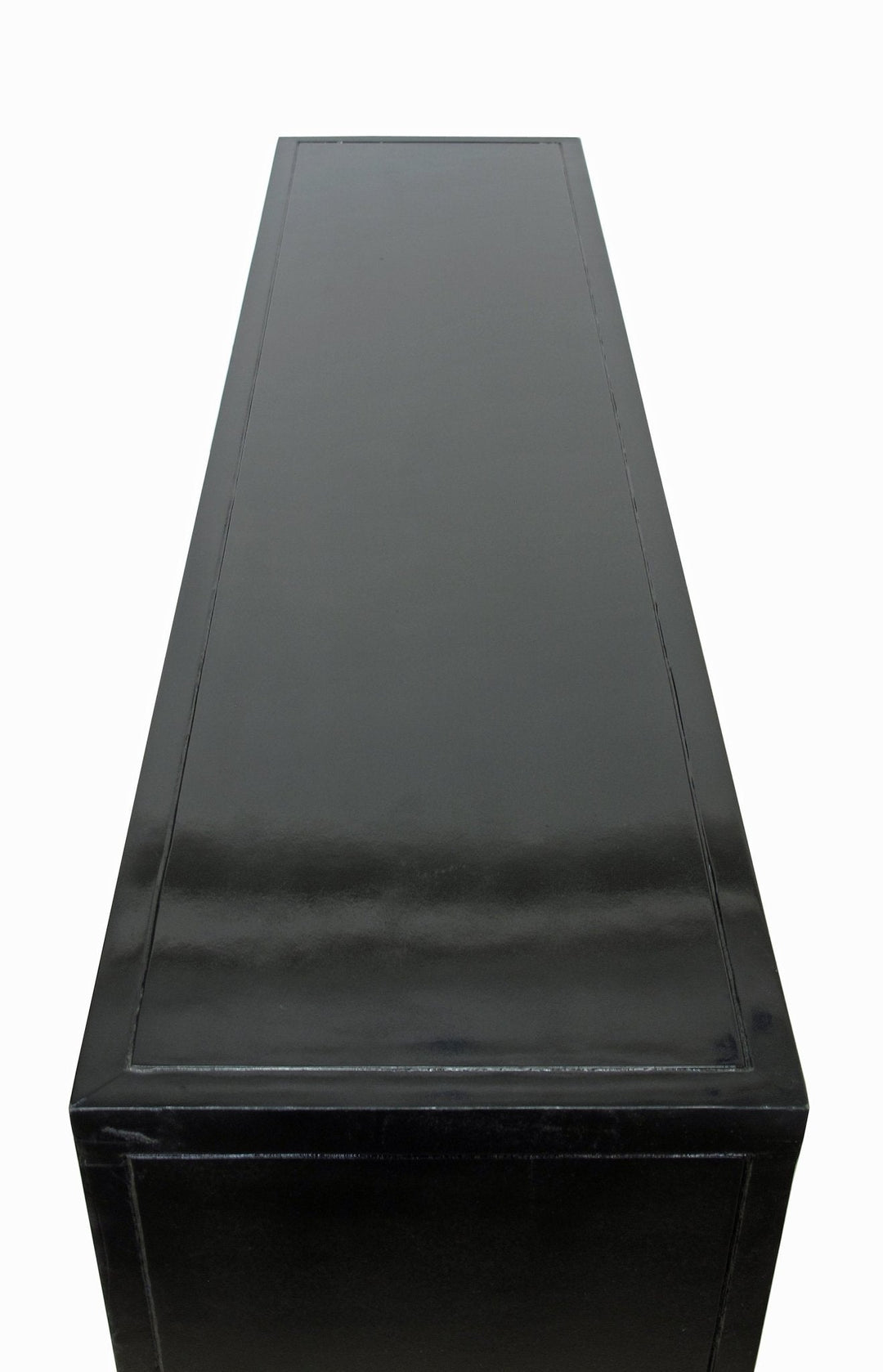Black Lacquer Sideboard w 8 Drawers