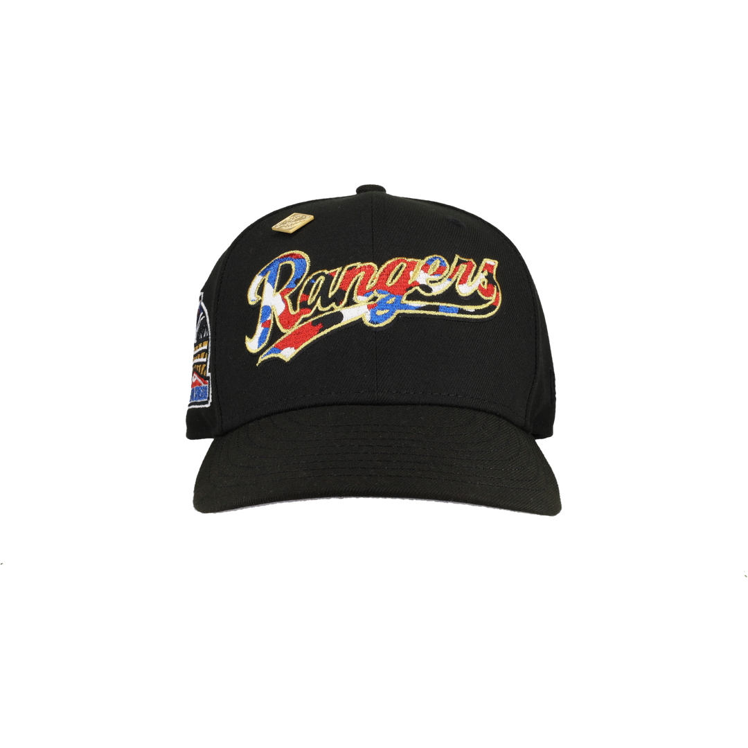 Texas Rangers Black 2020 Inaugural Season Patch 59Fifty Fitted Hat