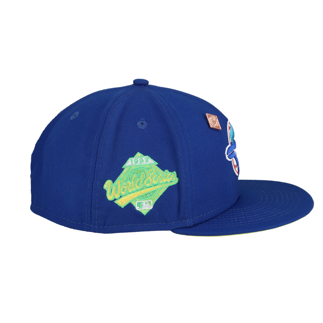 Toronto Blue Jays Citrus Pop 1992 World Series Patch Fitted Hat