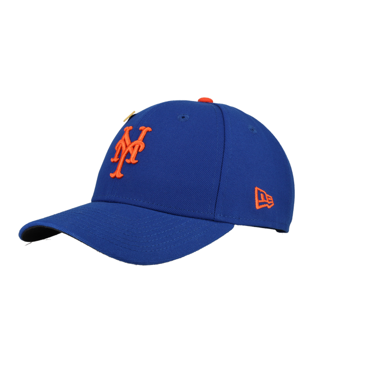 New York Mets New Era 9Forty Dad Hat Velcro (Royal/Orange)