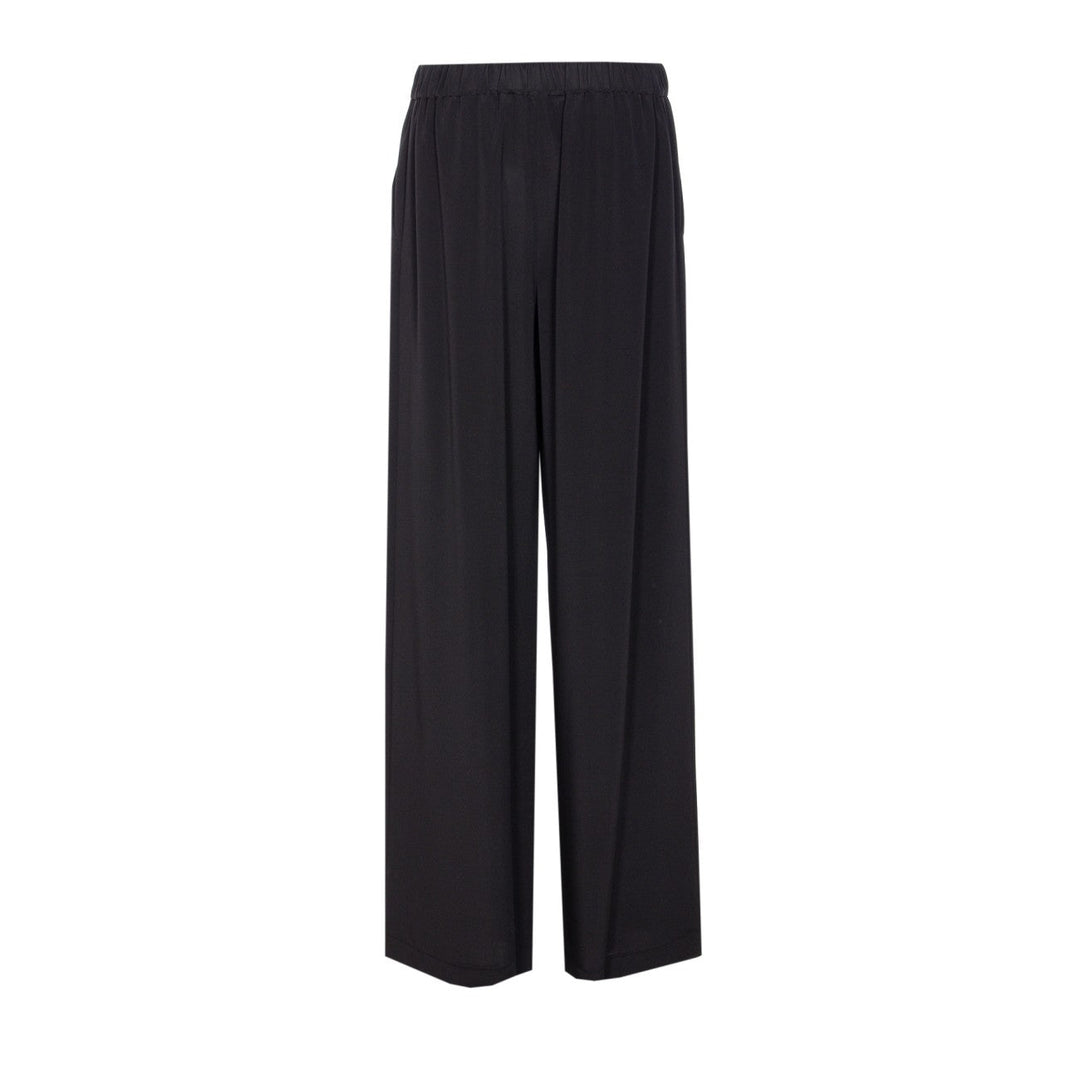 Max Mara Women Bonn Comfort Trousers In Crepe De Chine Stretch