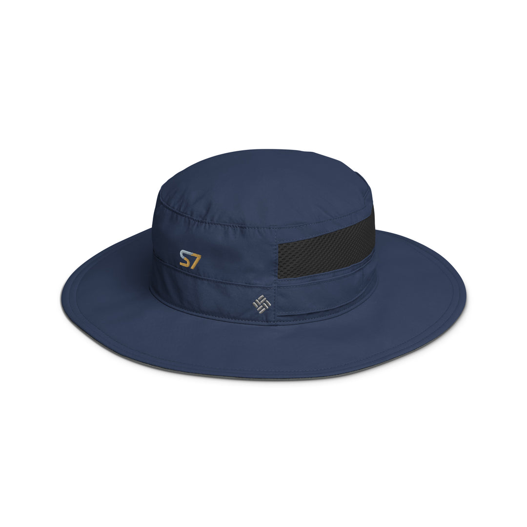 Columbia booney hat with an embroidered S7 logo on the front.