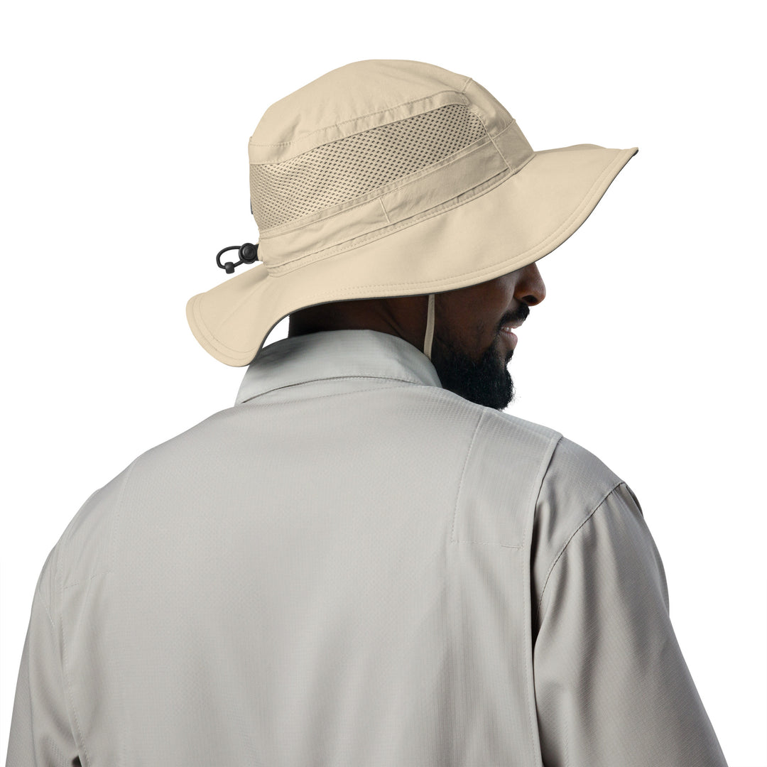 Columbia booney hat with an embroidered S7 logo on the front.