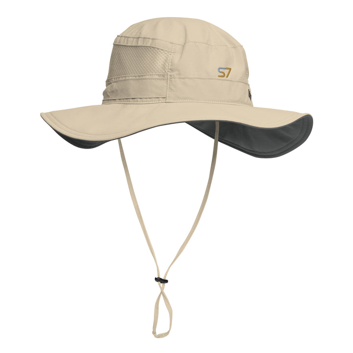 Columbia booney hat with an embroidered S7 logo on the front.