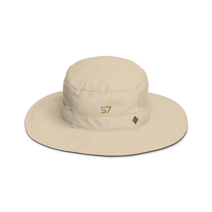 Columbia booney hat with an embroidered S7 logo on the front.