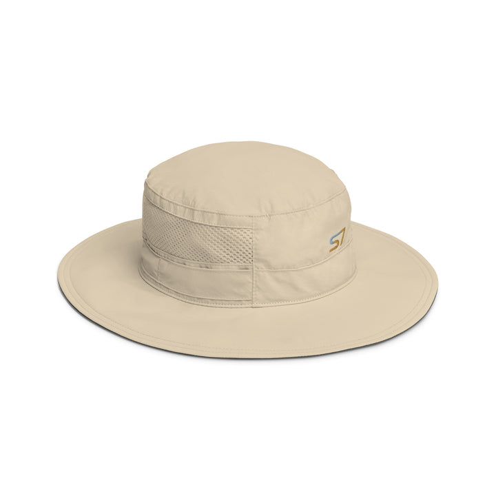Columbia booney hat with an embroidered S7 logo on the front.