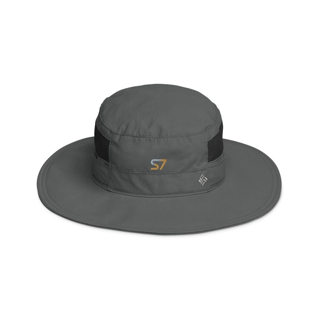 Columbia booney hat with an embroidered S7 logo on the front.