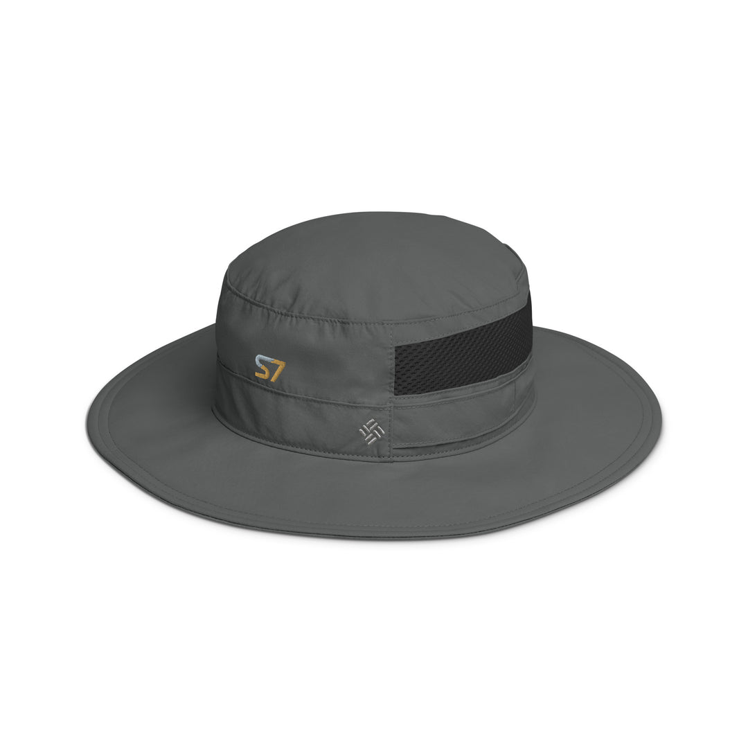 Columbia booney hat with an embroidered S7 logo on the front.