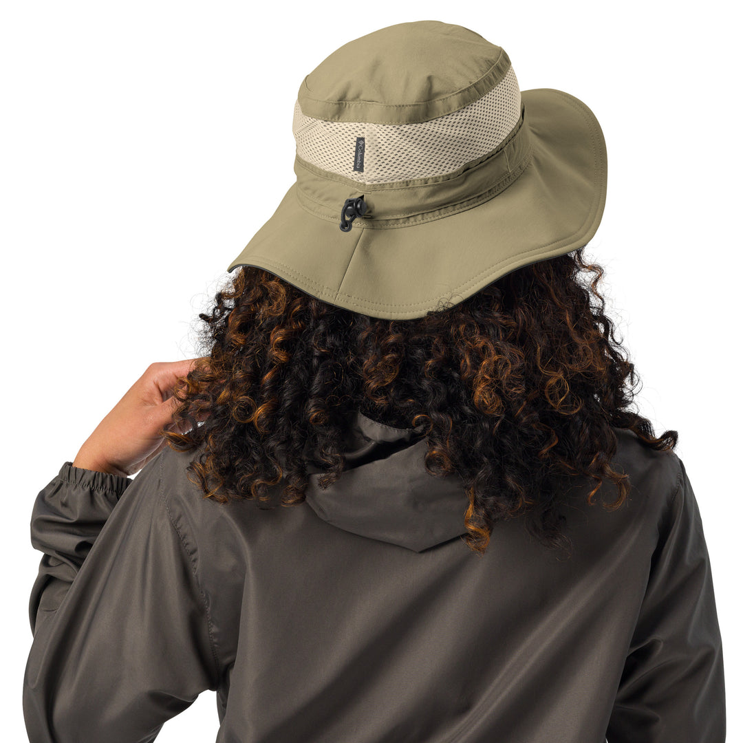 Columbia booney hat with an embroidered S7 logo on the front.