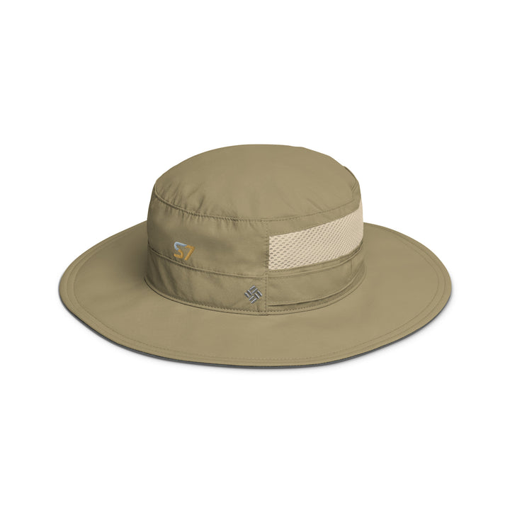 Columbia booney hat with an embroidered S7 logo on the front.