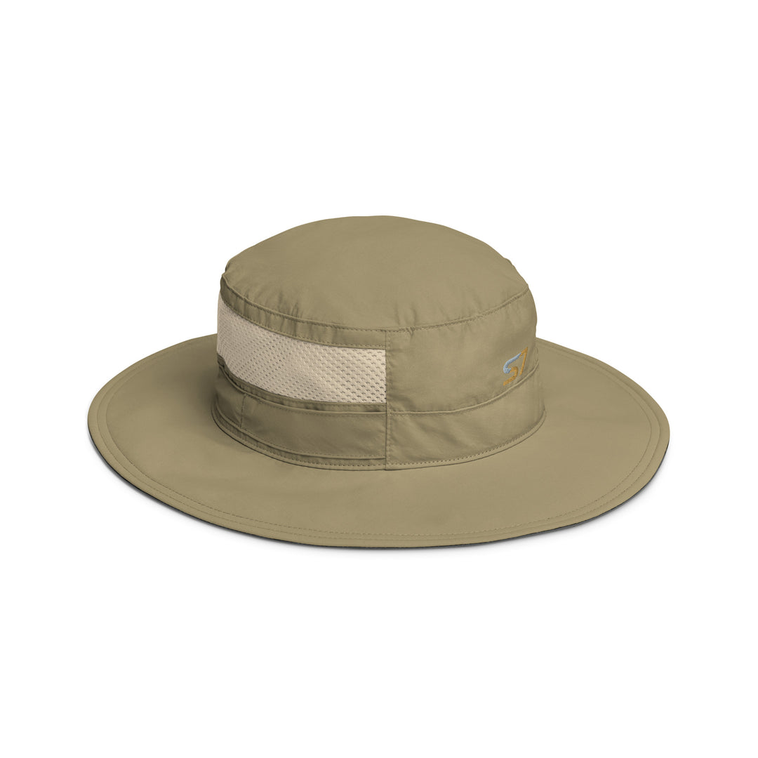 Columbia booney hat with an embroidered S7 logo on the front.