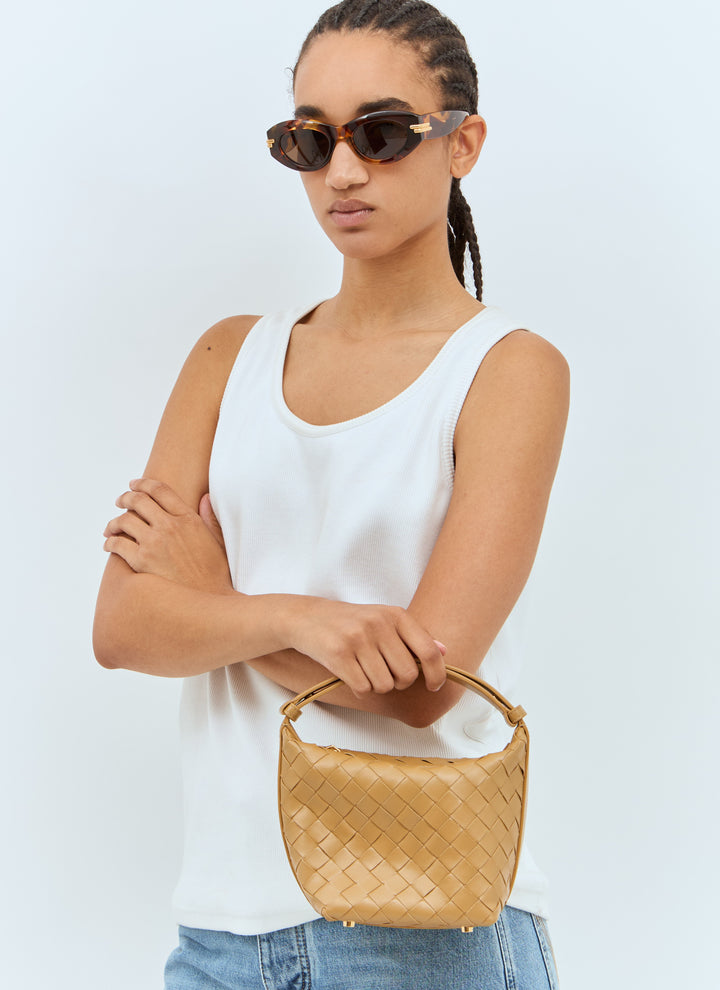 Bottega Veneta Women Mitre Oval Sunglasses