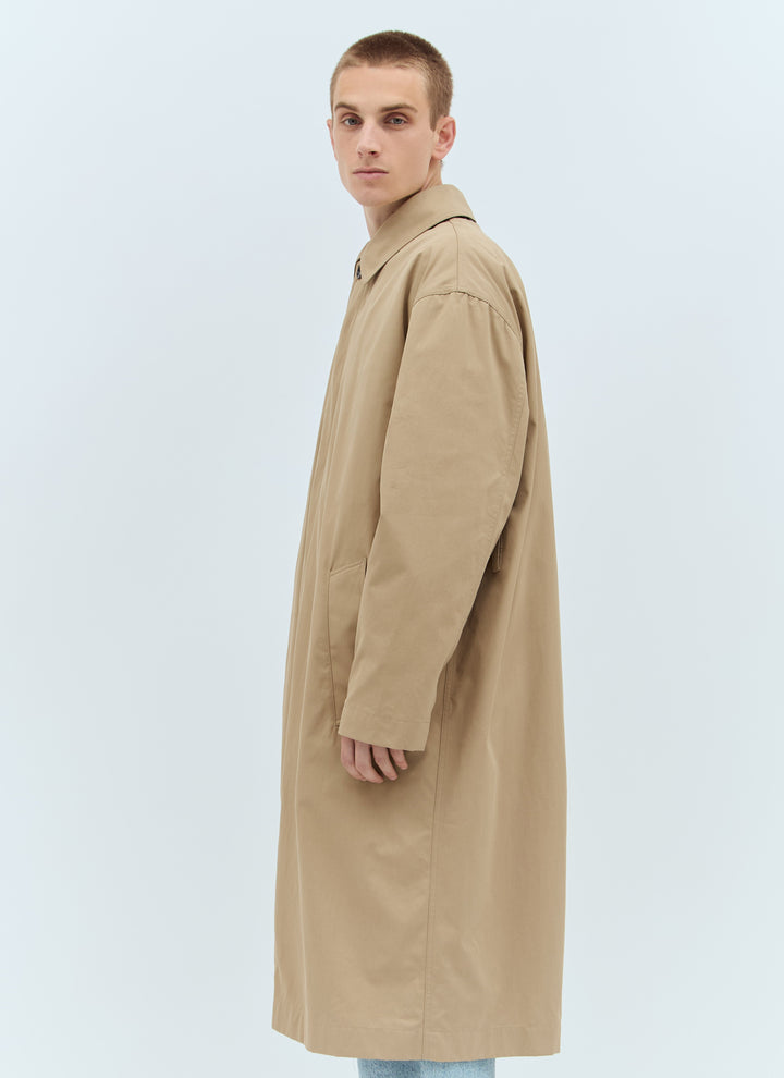 Bottega Veneta Men Cotton Twill Trench Coat