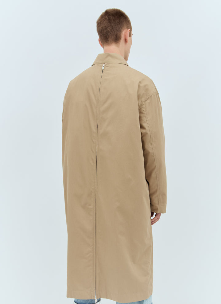 Bottega Veneta Men Cotton Twill Trench Coat